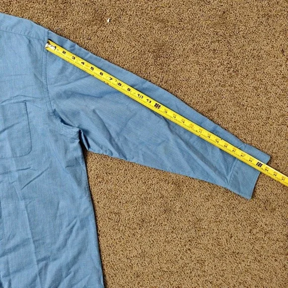 Tommy Bahama Mens XL Blue Micro Dot Cotton Long Sleeve Button Up Shirt T311801 - Picture 11 of 12